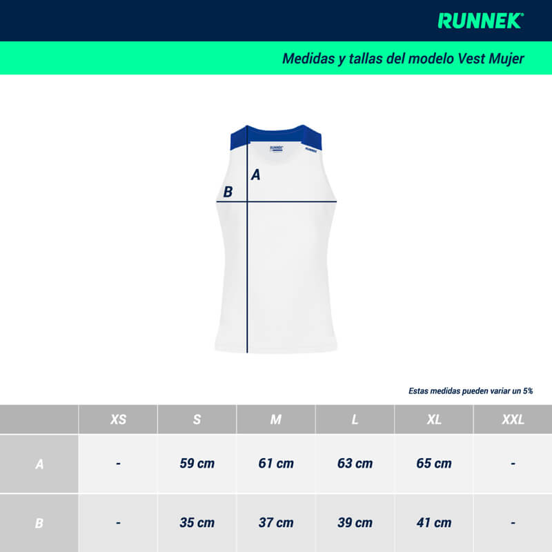 Guia De Tallas Vest Mujer