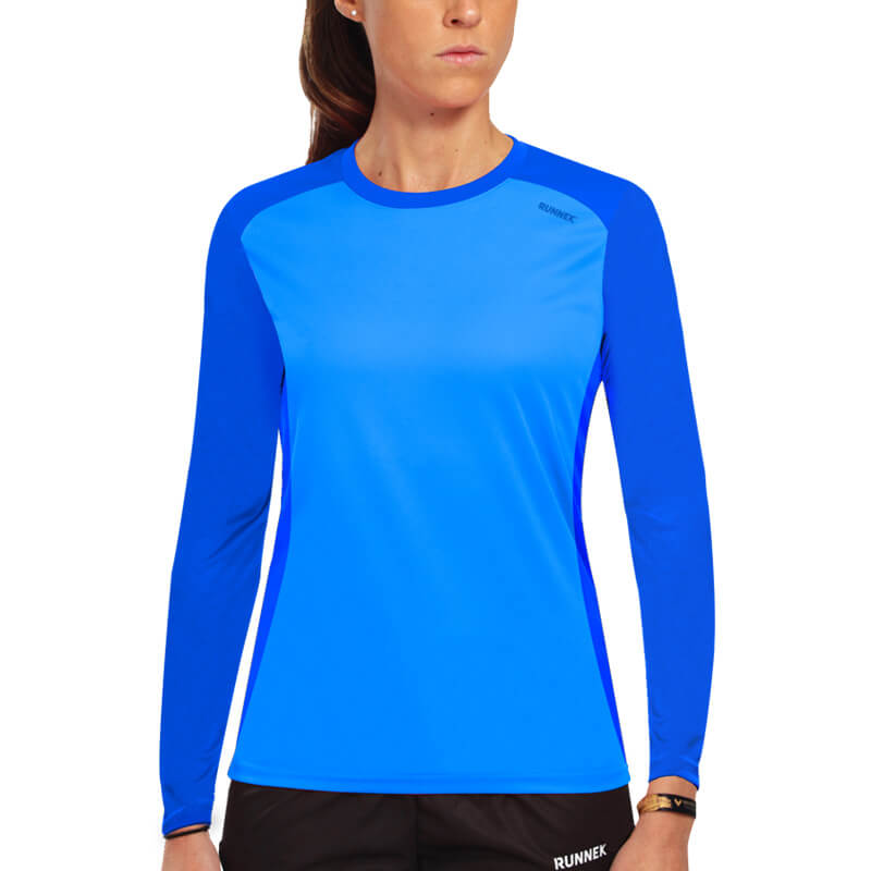 Camiseta running de invierno para mujer, modelo Wind