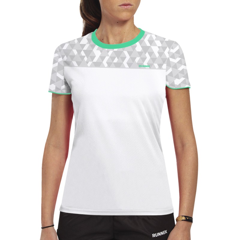 Camiseta running 2025 blanca