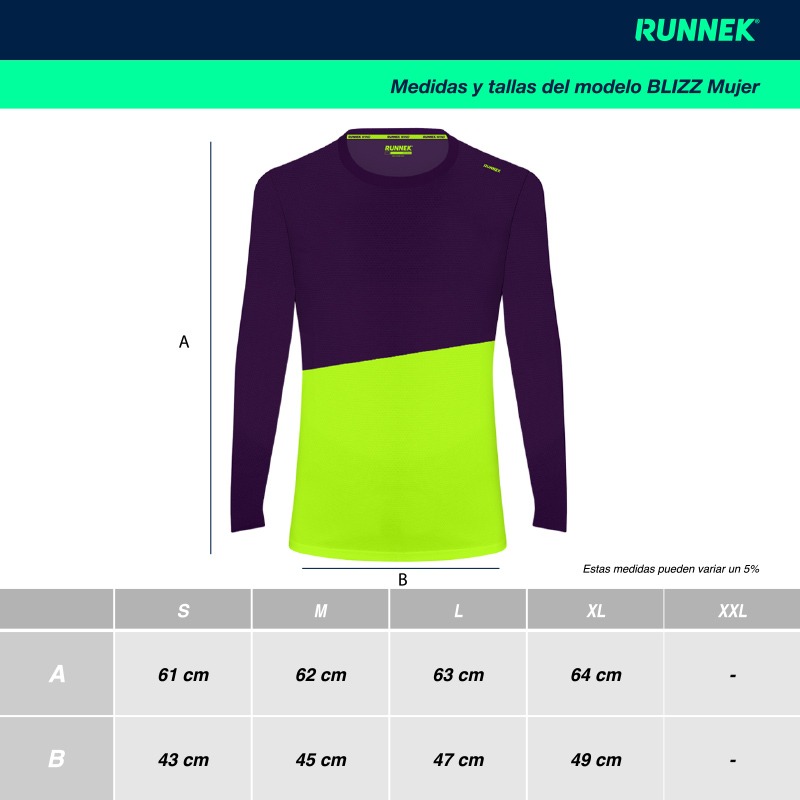 Runnek Blizz Tallas Espa A