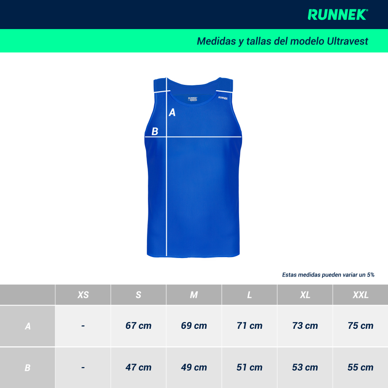 Tallas Espa A Ultravest Hombre