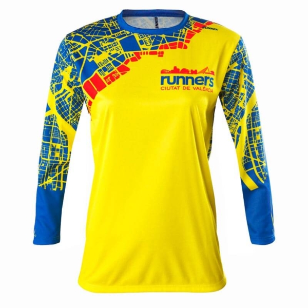 Camiseta Atletismo Mujer Manga Larga