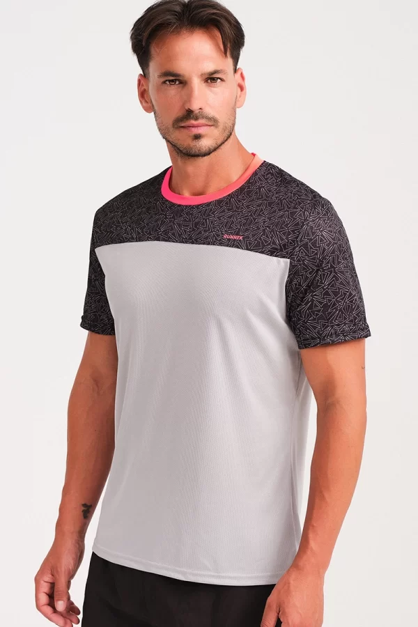 Manga Corta Cube Gris Platino