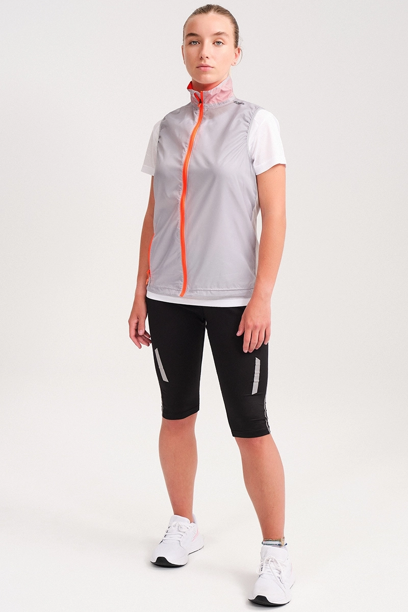 Chaleco Técnico Runnek Evo Gris perla Mujer