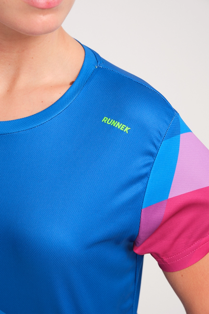 Camiseta Manga Corta Pure Azul Klein Mujer D