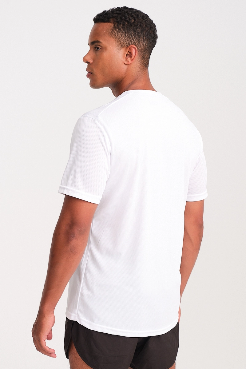 Camiseta Running Manga Corta Hombre Milos Blanco E