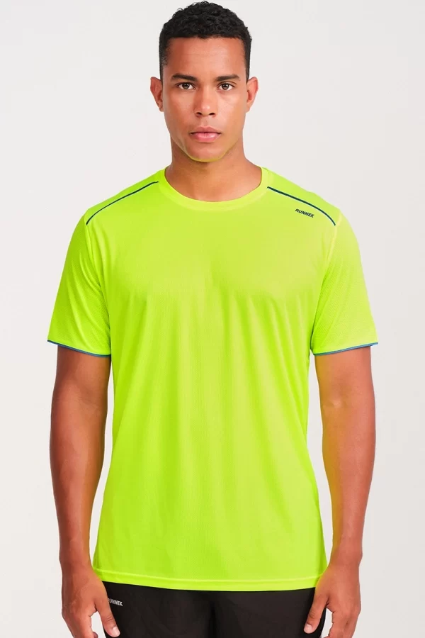 Camiseta Running Manga Corta Ultra Amarillo Cido