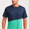 Camiseta Manga Corta Ikon Azul Navy Verde Mint