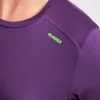 Camiseta Manga Corta Ikon Mujer Violeta Indigo Con Verde Ne N D