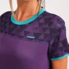 Camiseta Manga Corta Sky Mujer Deep Purple Con Turquesa D
