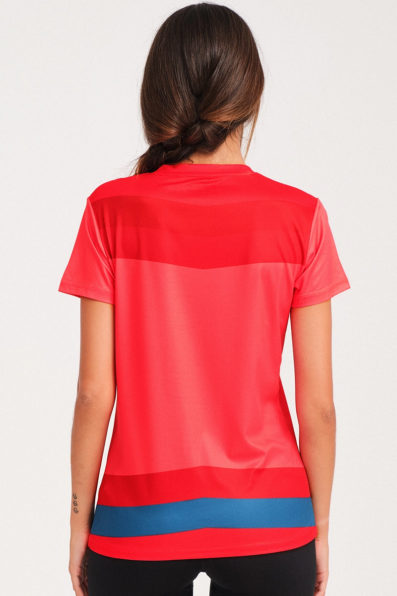Camiseta Manga Corta Try Rojo Ne N Mujer E