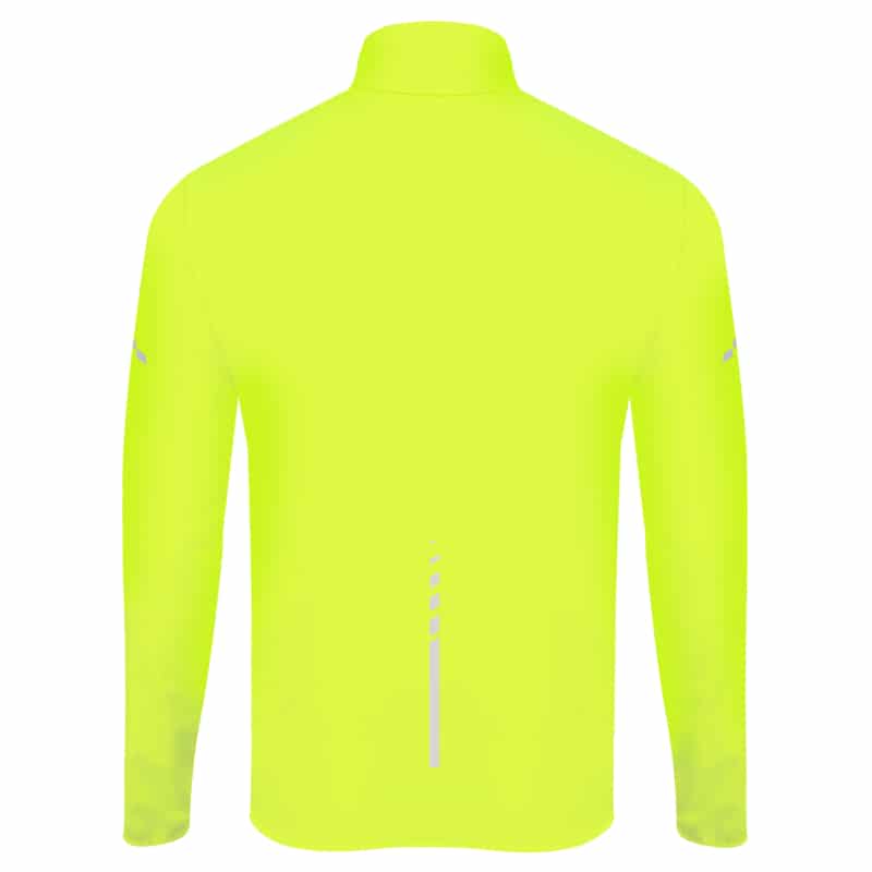 Cortavientos Capucha Runnek Next Amarillo Fluo Detras
